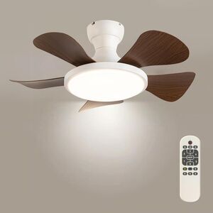 Low Profile Ceiling Gan 30in‎ with Light White  (4324)